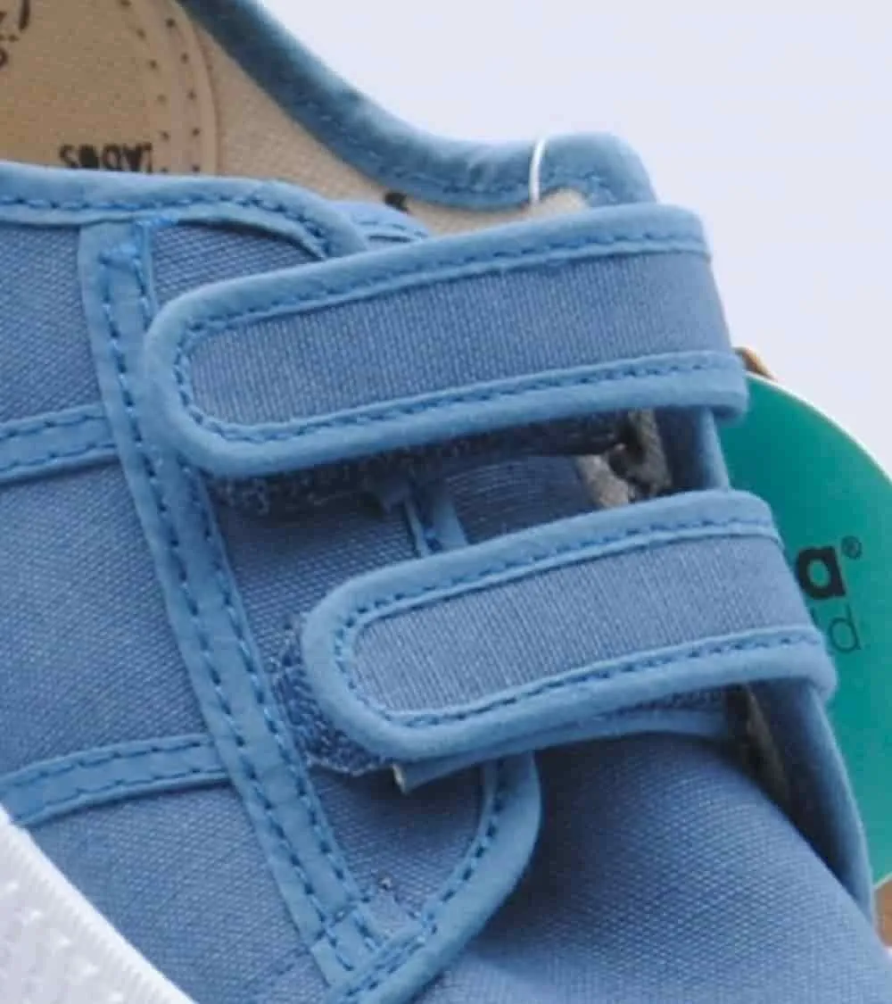 LONA BASKET 1915 VICTORIA TIRAS VELCRO AZUL JEANS