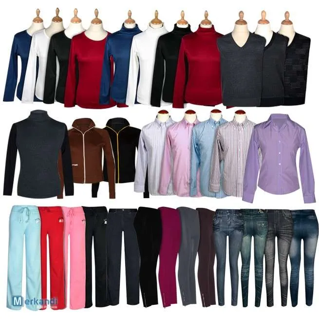 LOTES SURTIDOS DE ROPA REF. 1066  SUDADERAS, CAMISAS, LEGGINS, PANTALONES Y MáS