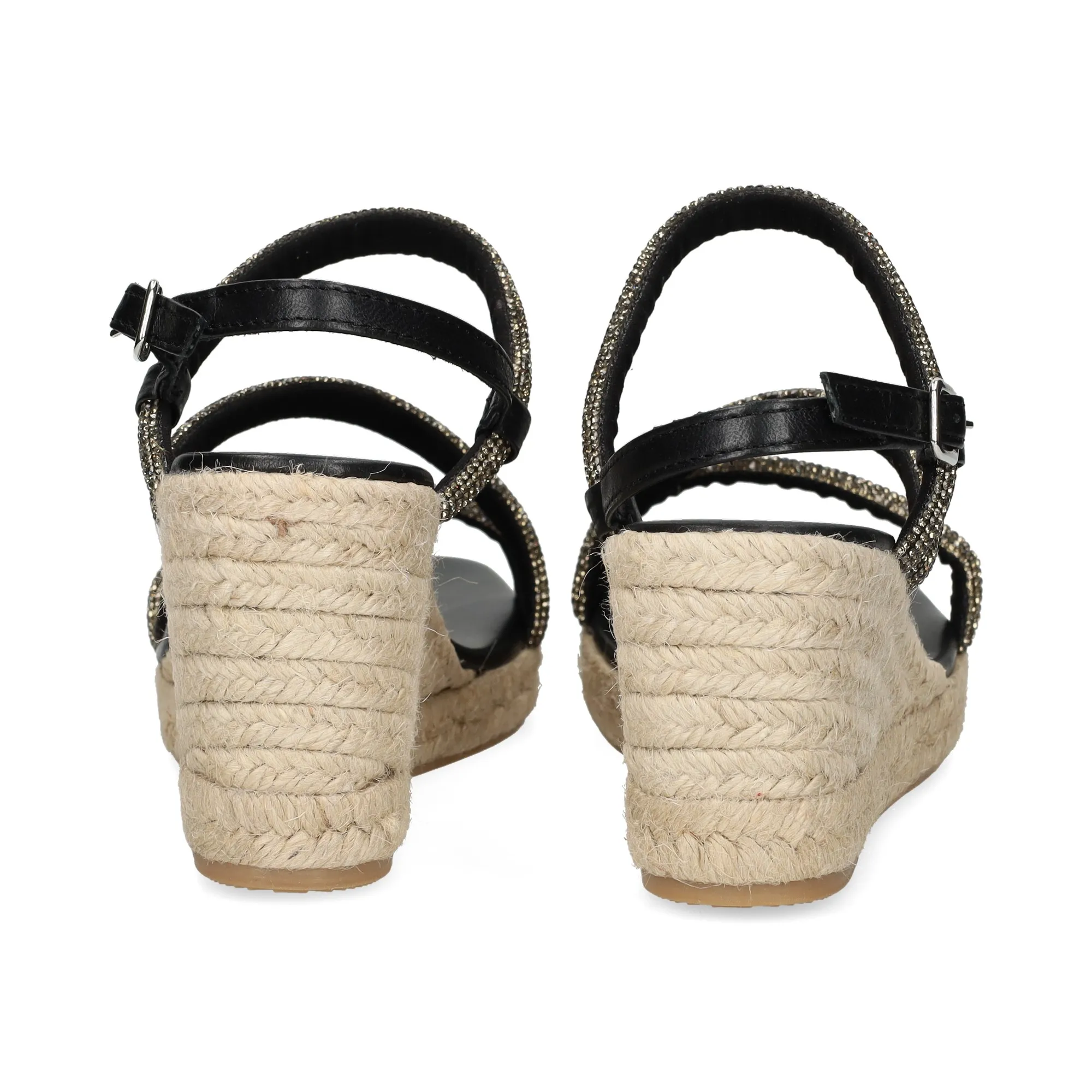 LÓPEZ Sandalias cuña de Mujer NEGRO
