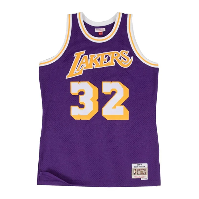 MAGIC JOHNSON LOS ANGELES LAKERS HARDWOOD CLASSIC MORADA 8485