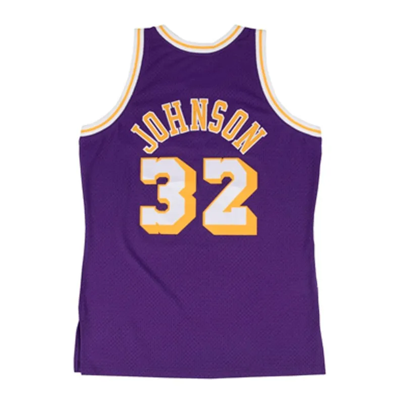 MAGIC JOHNSON LOS ANGELES LAKERS HARDWOOD CLASSIC MORADA 8485