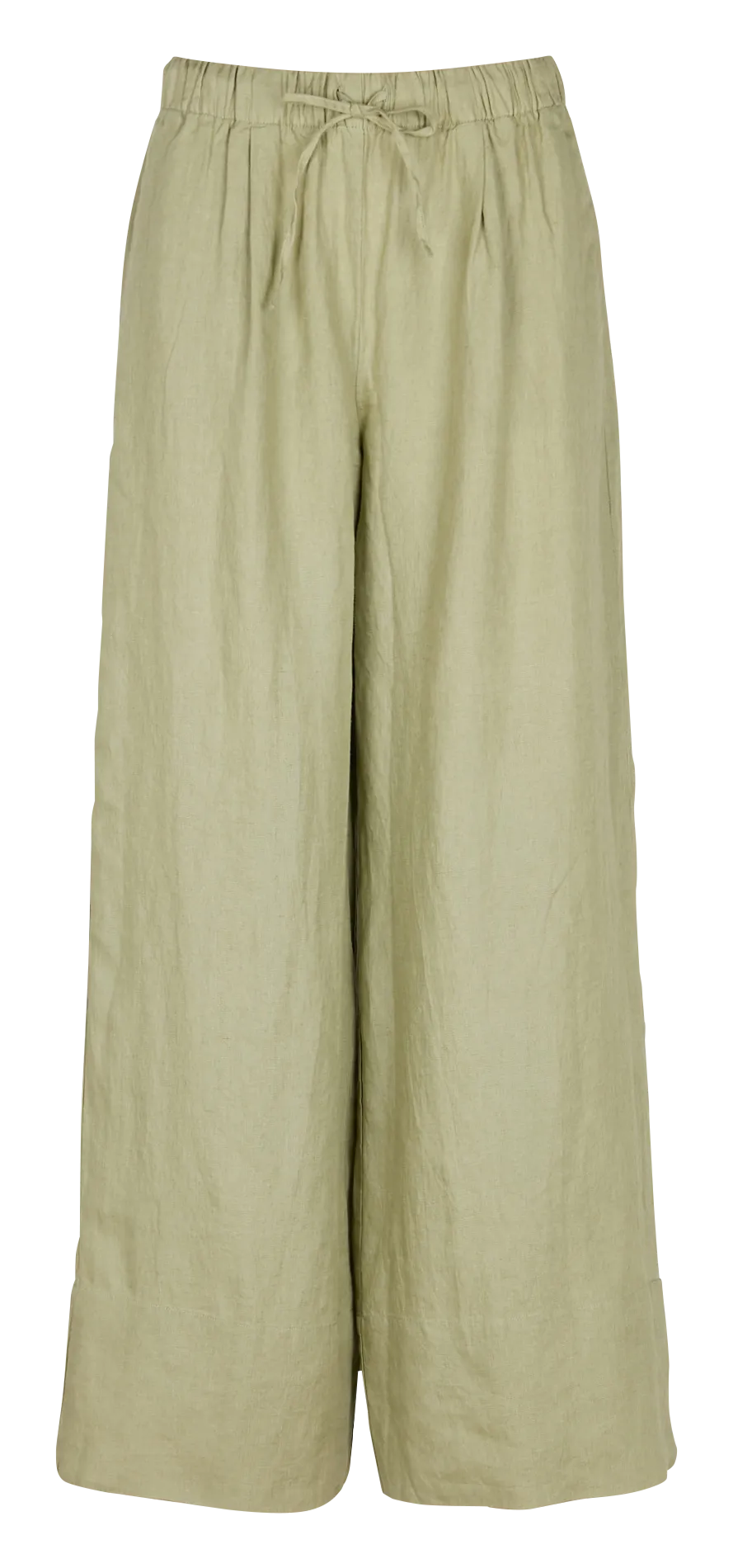 MAISON 123 PRINCE  SHORT ANCHO DE LINO EN VERDE
