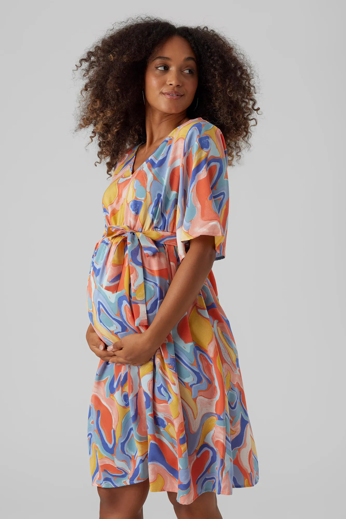 Mamalicious Vestido corto manga 2/4 maternity