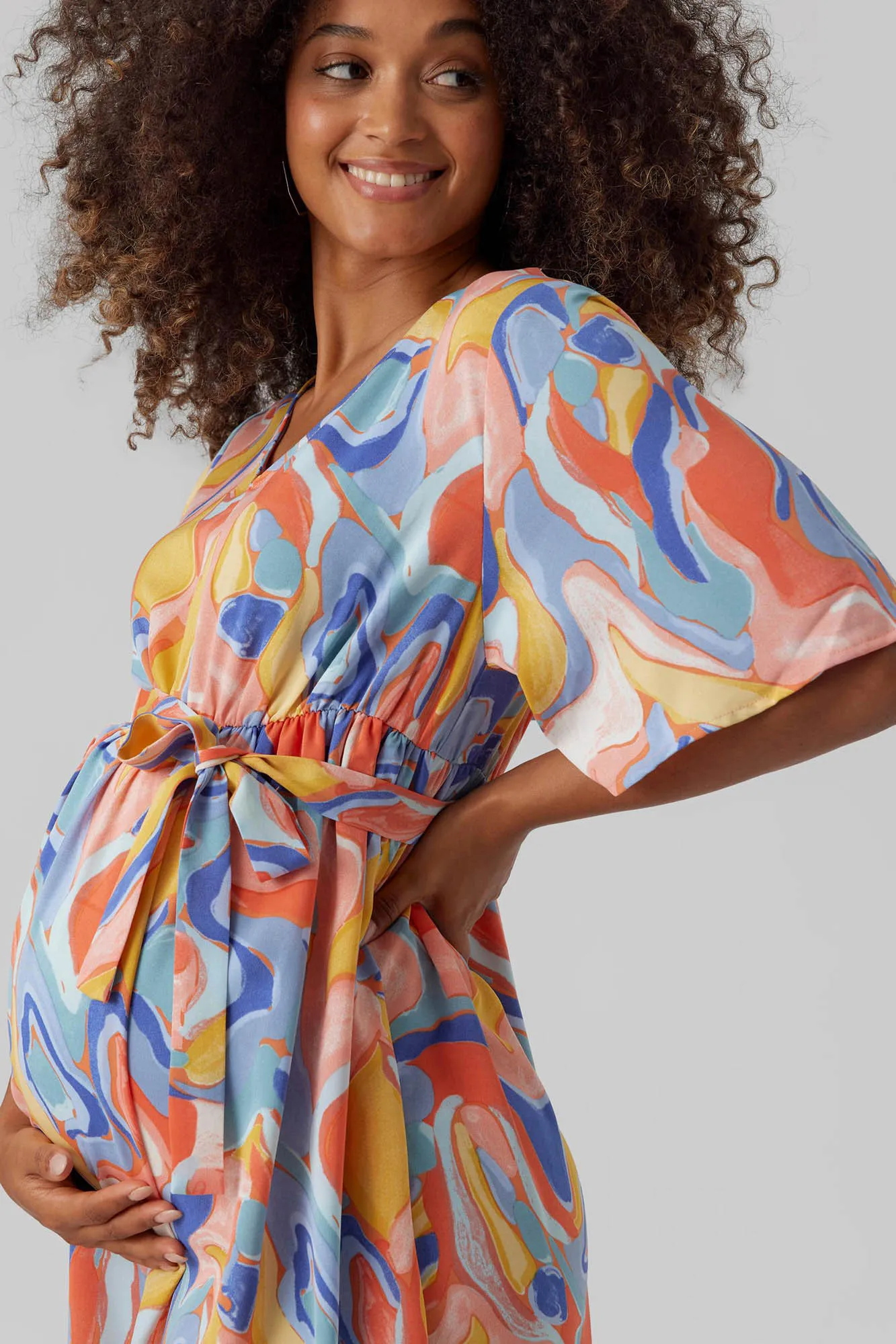 Mamalicious Vestido corto manga 2/4 maternity