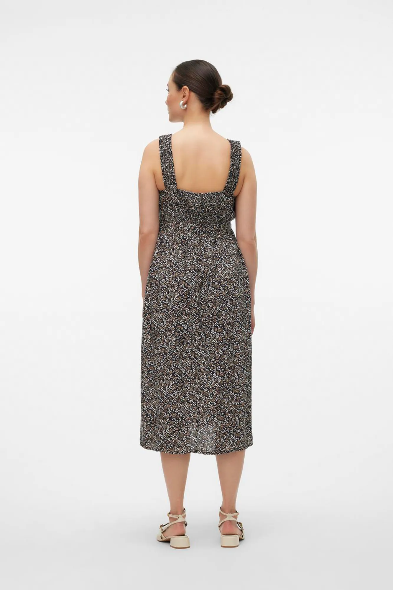 Mamalicious Vestido midi maternity de tirantes