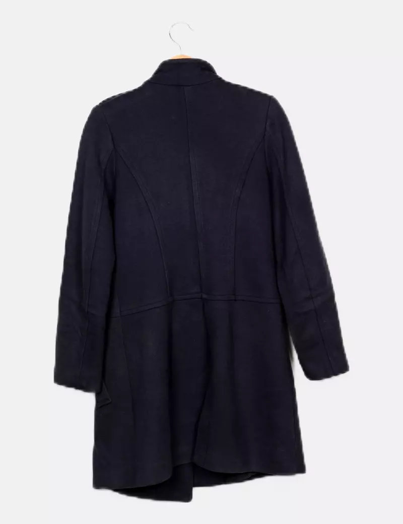 Mango Abrigo azul marino casual