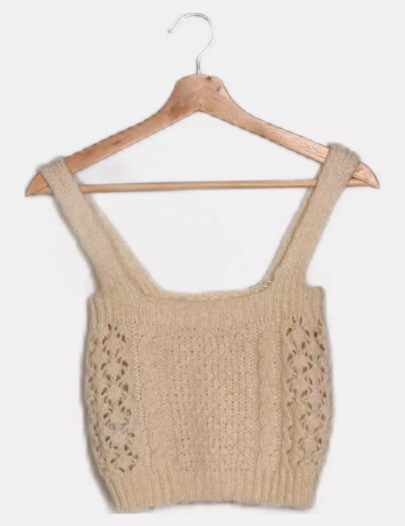 Mango Crop top De punto