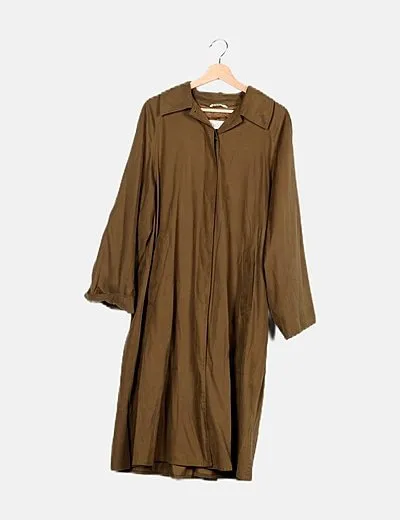 Max Mara Abrigo verde caqui