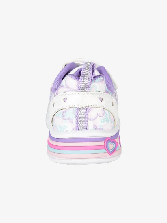 Melania Zapatillas de niña con luces y correa.