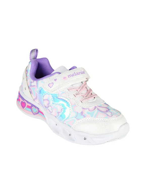 Melania Zapatillas de niña con luces y correa.