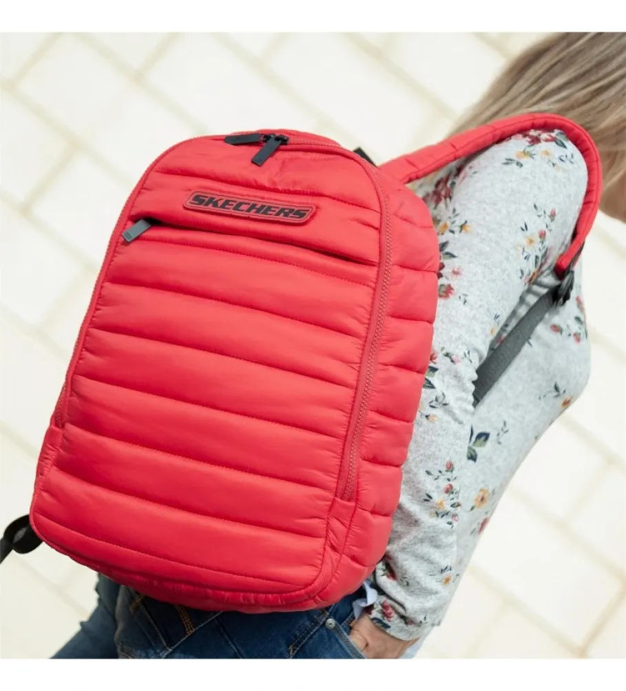 MOCHILA ESCOLAR S983 ROJO 28X40X15 CM