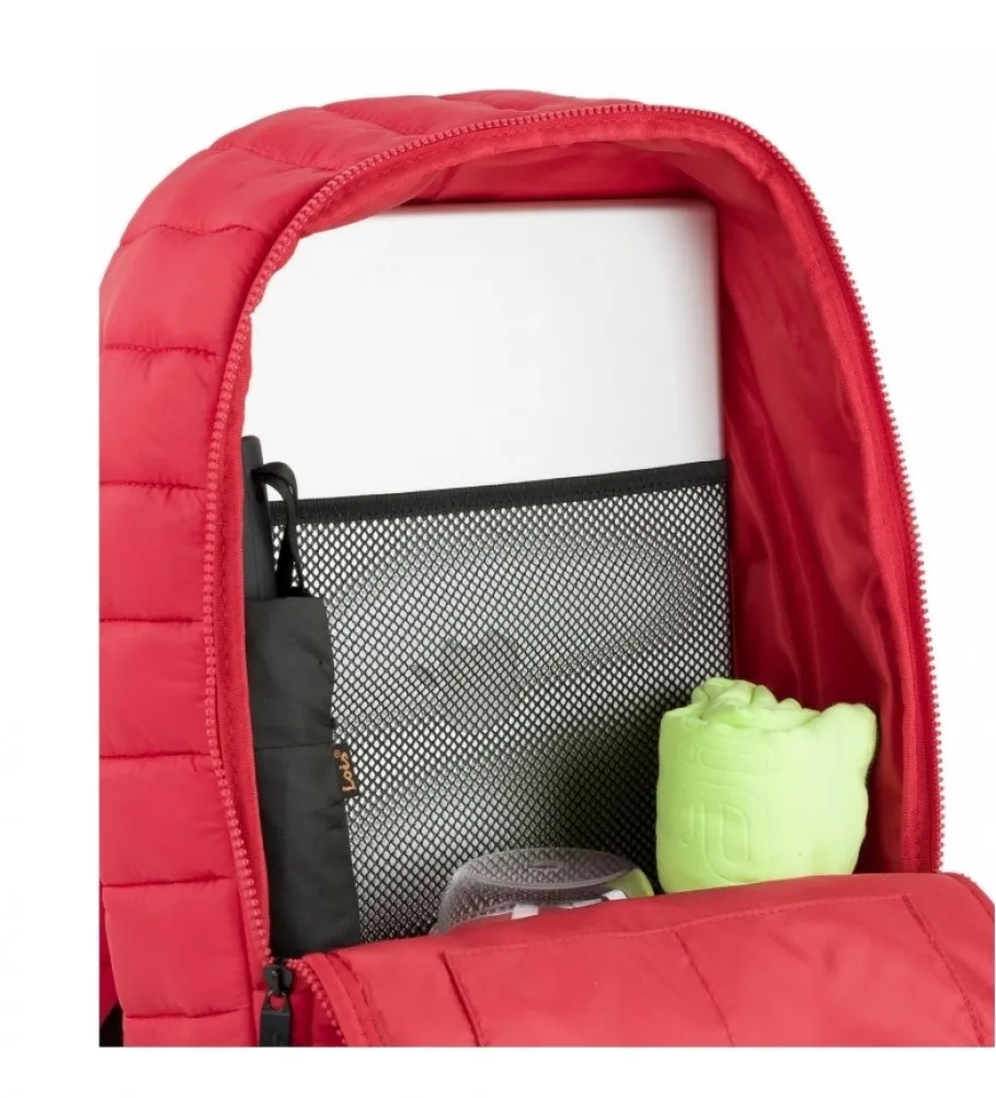 MOCHILA ESCOLAR S983 ROJO 28X40X15 CM