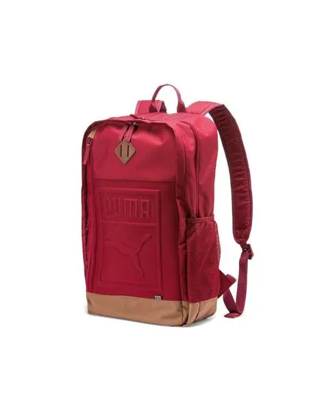 mochila puma s backpack granate/marron