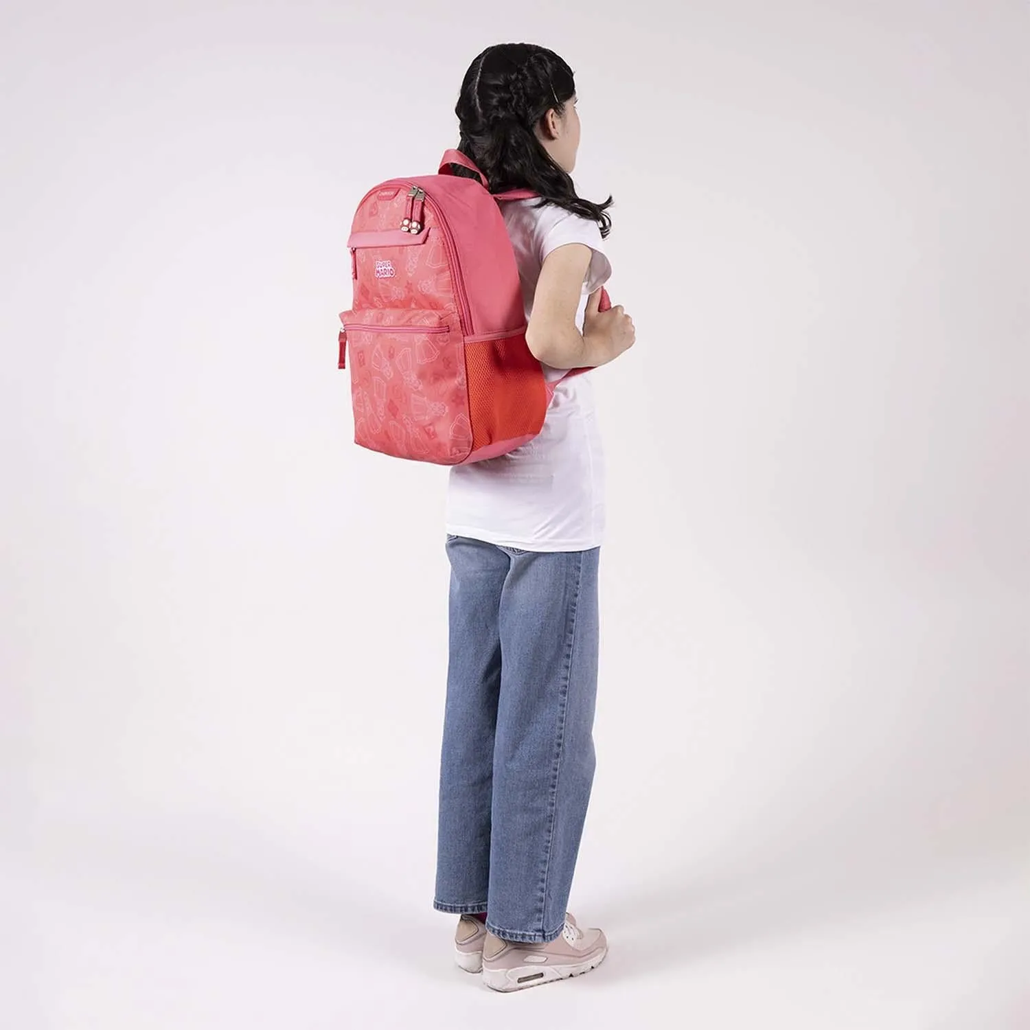 Mochila Rosa Grande De Mario Bros Para Nia Chenson Stool