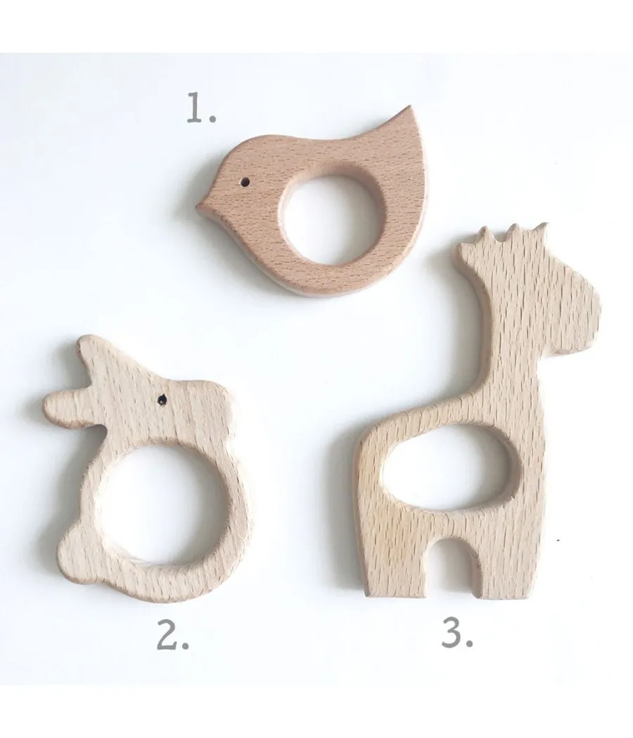 Mordedor de madera para bebés