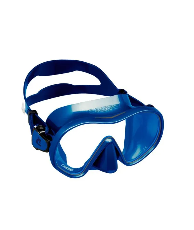 MáSCARA CRESSI FDUAL TRANSPARENTEAZUL