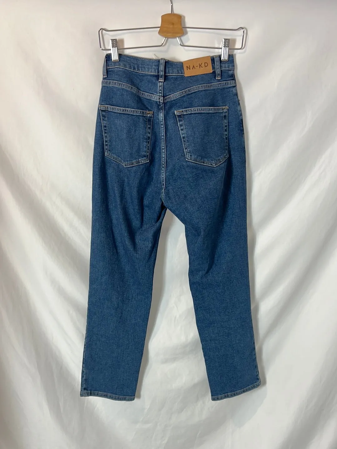NAKD. PANTALóN DENIM OSCURO T.36