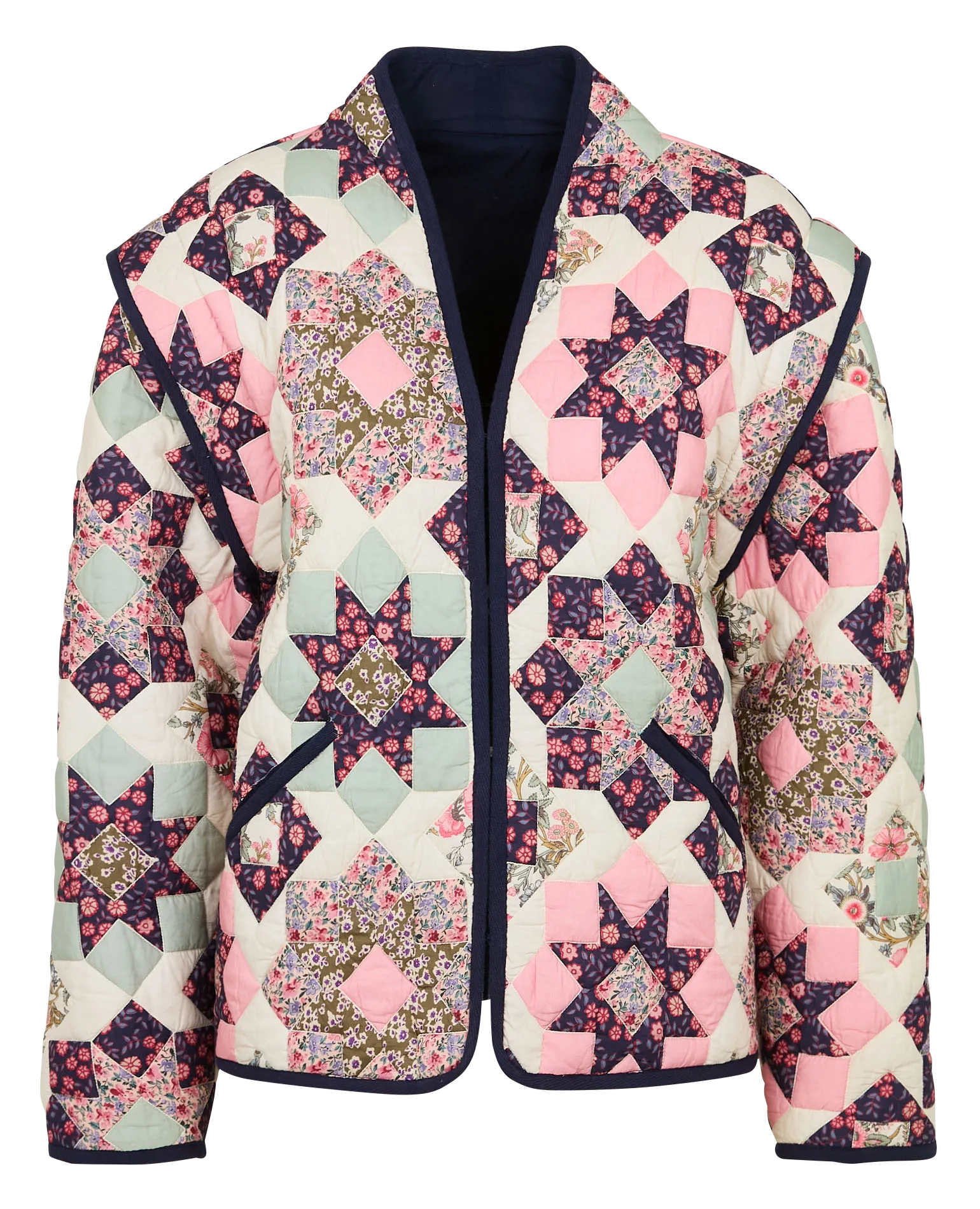 NELIANA  CHAQUETA PATCHWORK DE ALGODóN EN MULTICOLOR