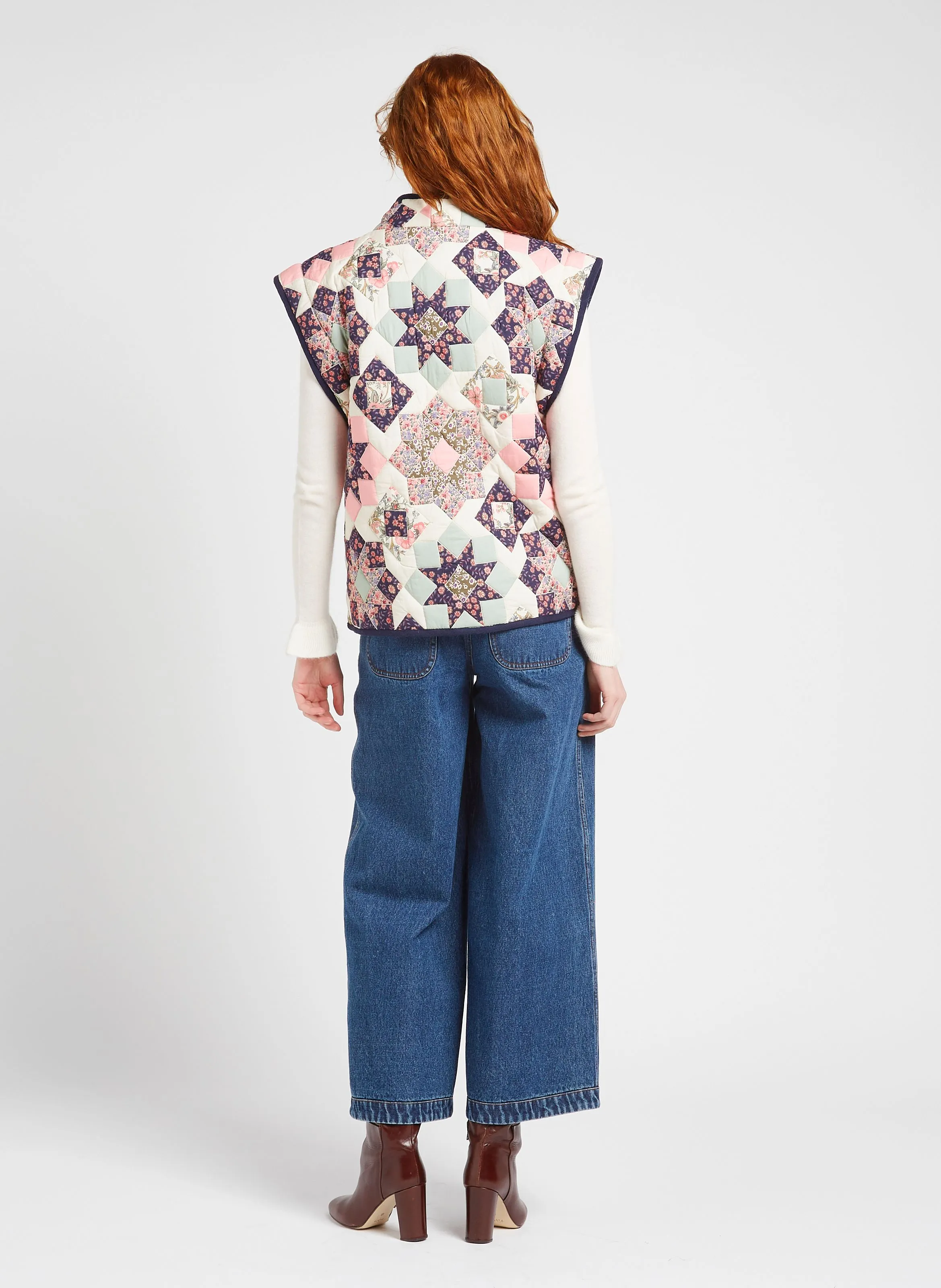 NELIANA  CHAQUETA PATCHWORK DE ALGODóN EN MULTICOLOR