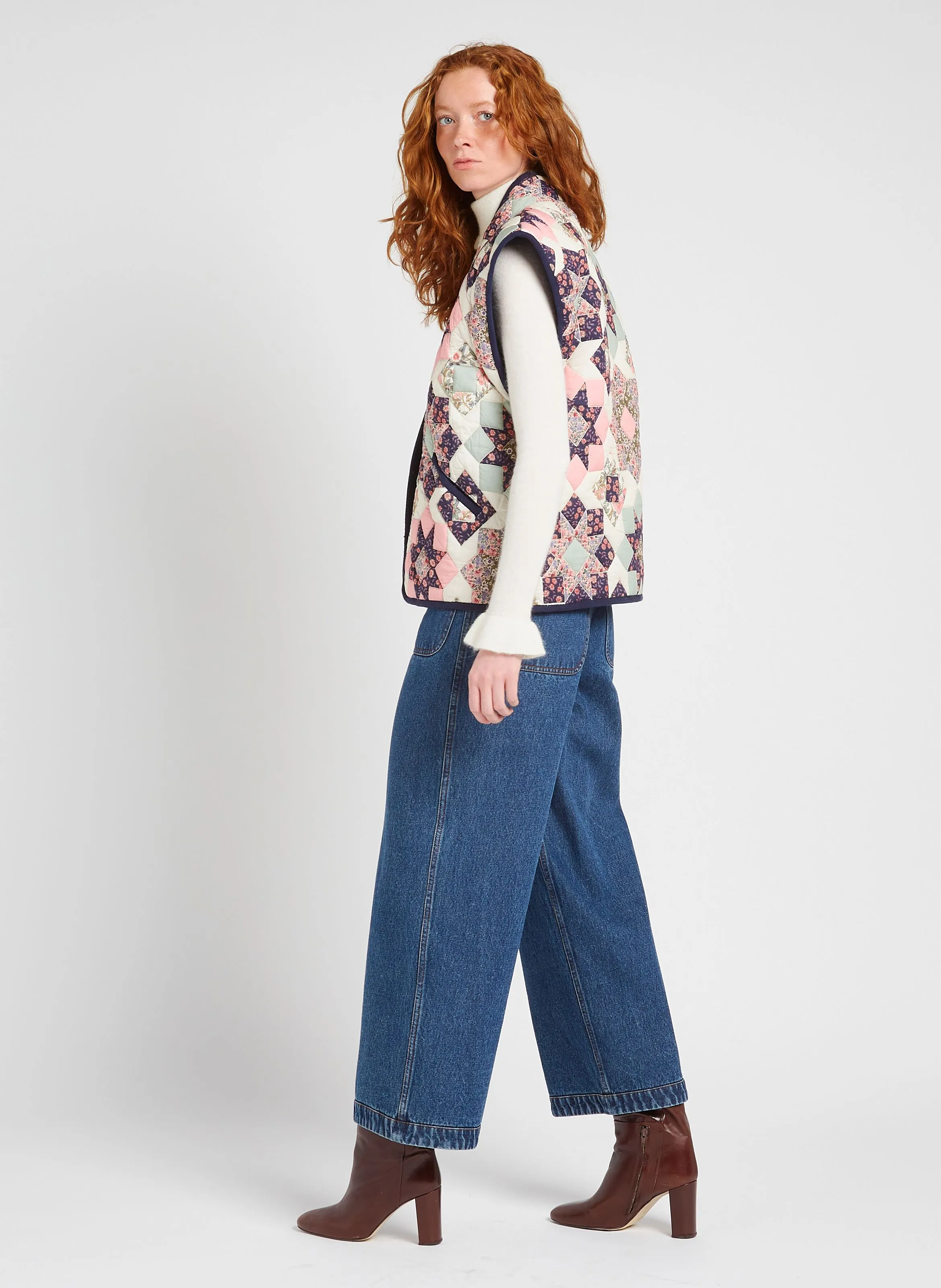 NELIANA  CHAQUETA PATCHWORK DE ALGODóN EN MULTICOLOR