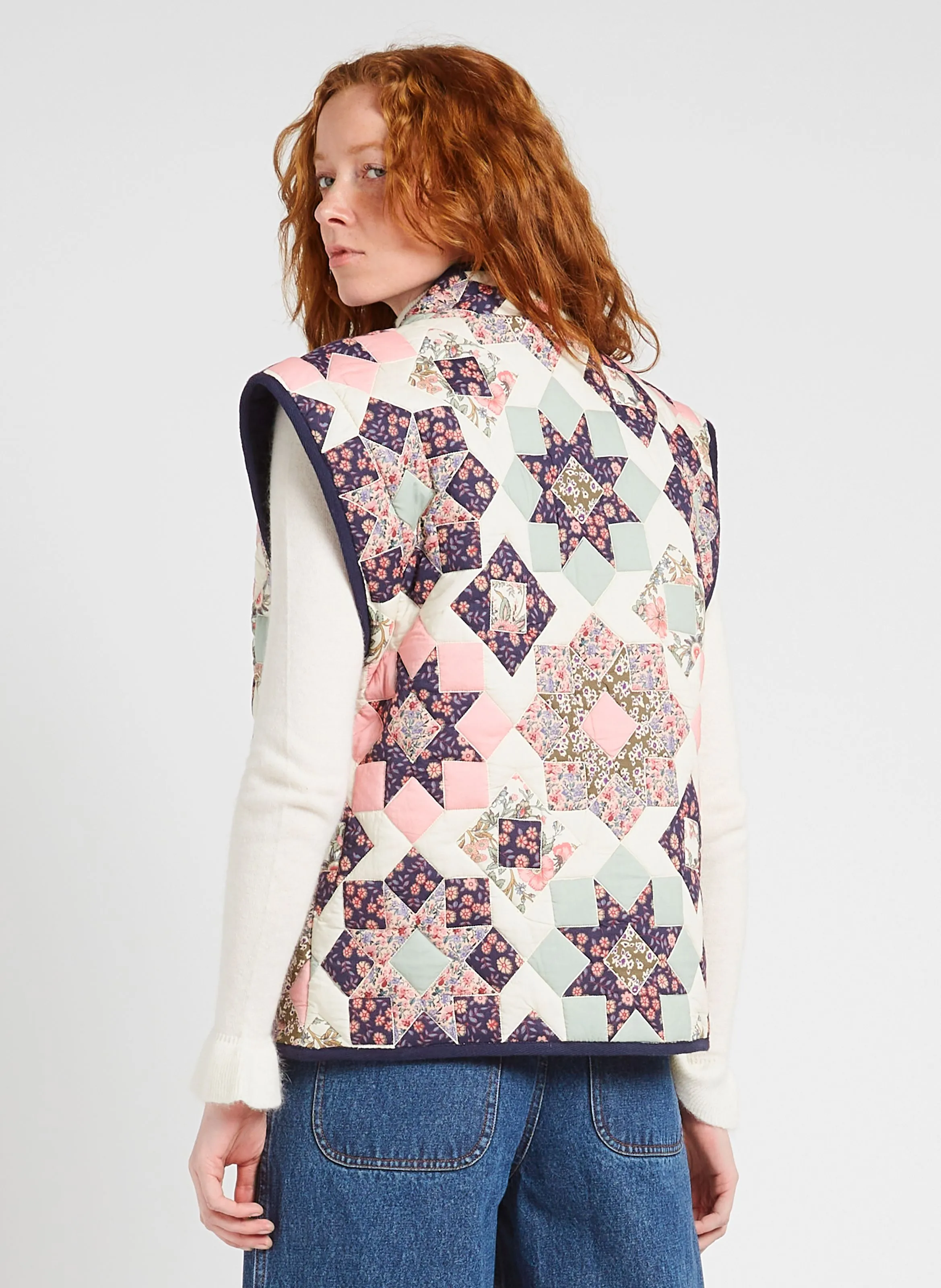 NELIANA  CHAQUETA PATCHWORK DE ALGODóN EN MULTICOLOR