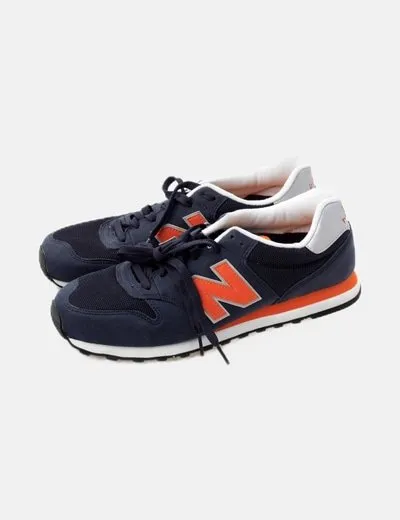 New Balance Zapatilla deportiva azul marino combinada