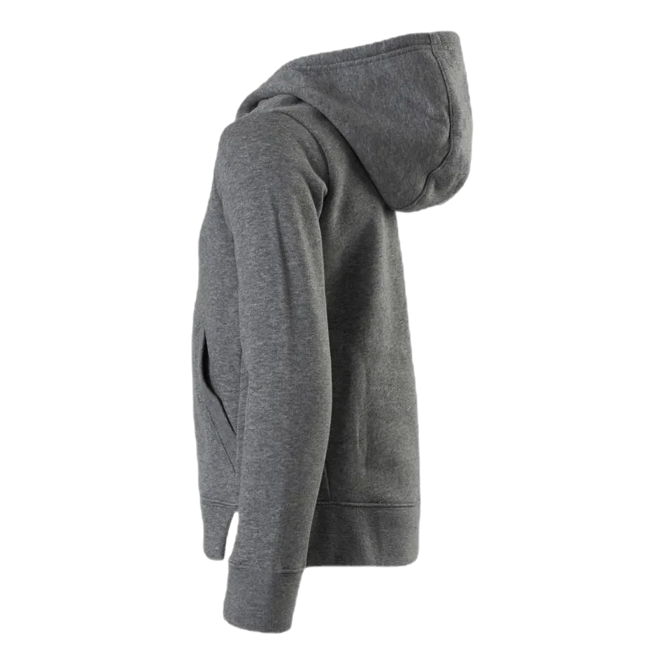 Nike Girls Big Logo Pullover Grey/Yellow