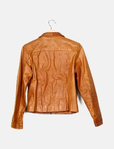 NoName Chaqueta marrón piel