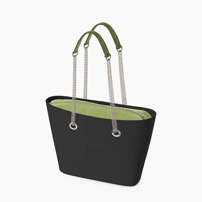 O bag urban negro y aguacate