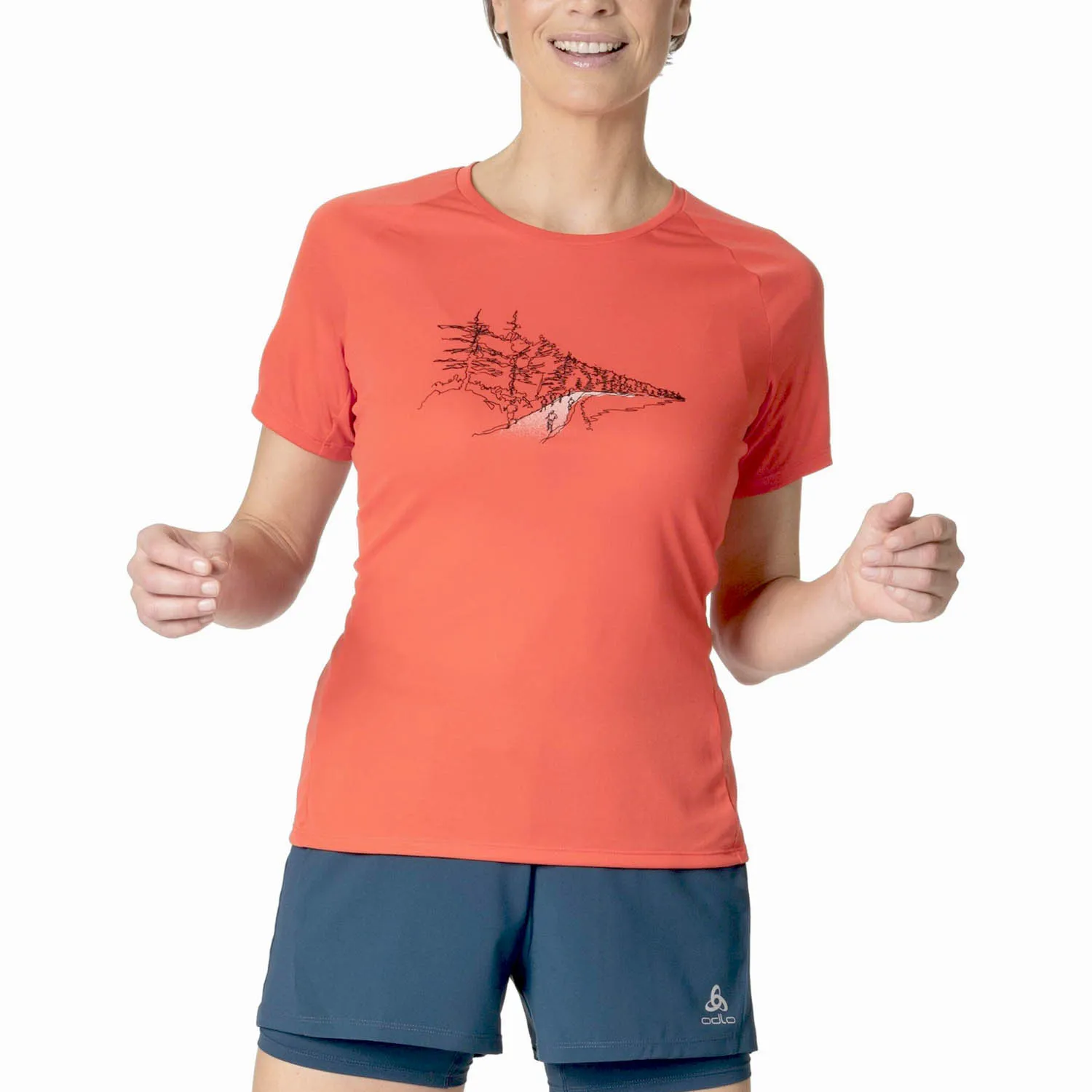 Odlo Crew Essential Print Camiseta