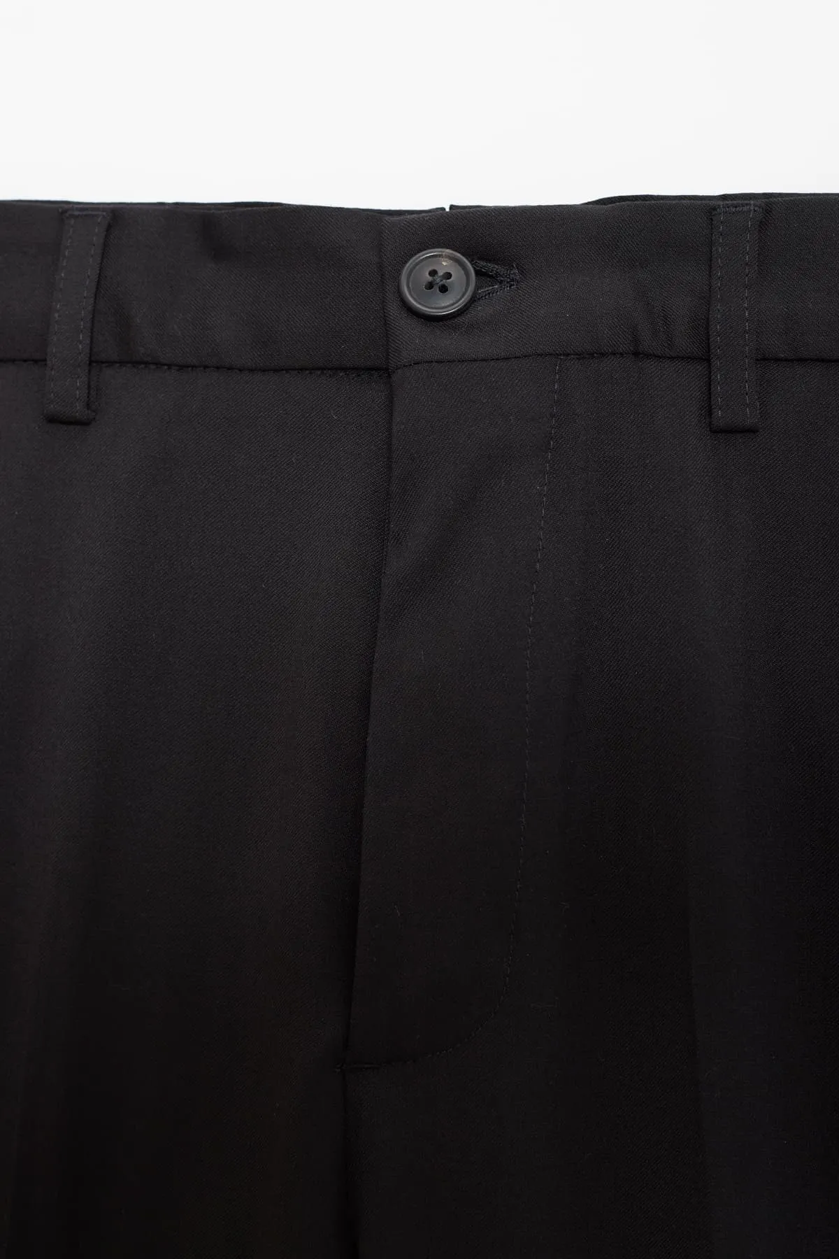 OUR LEGACY BLACK WORSTED CHINO 22 TROUSERS