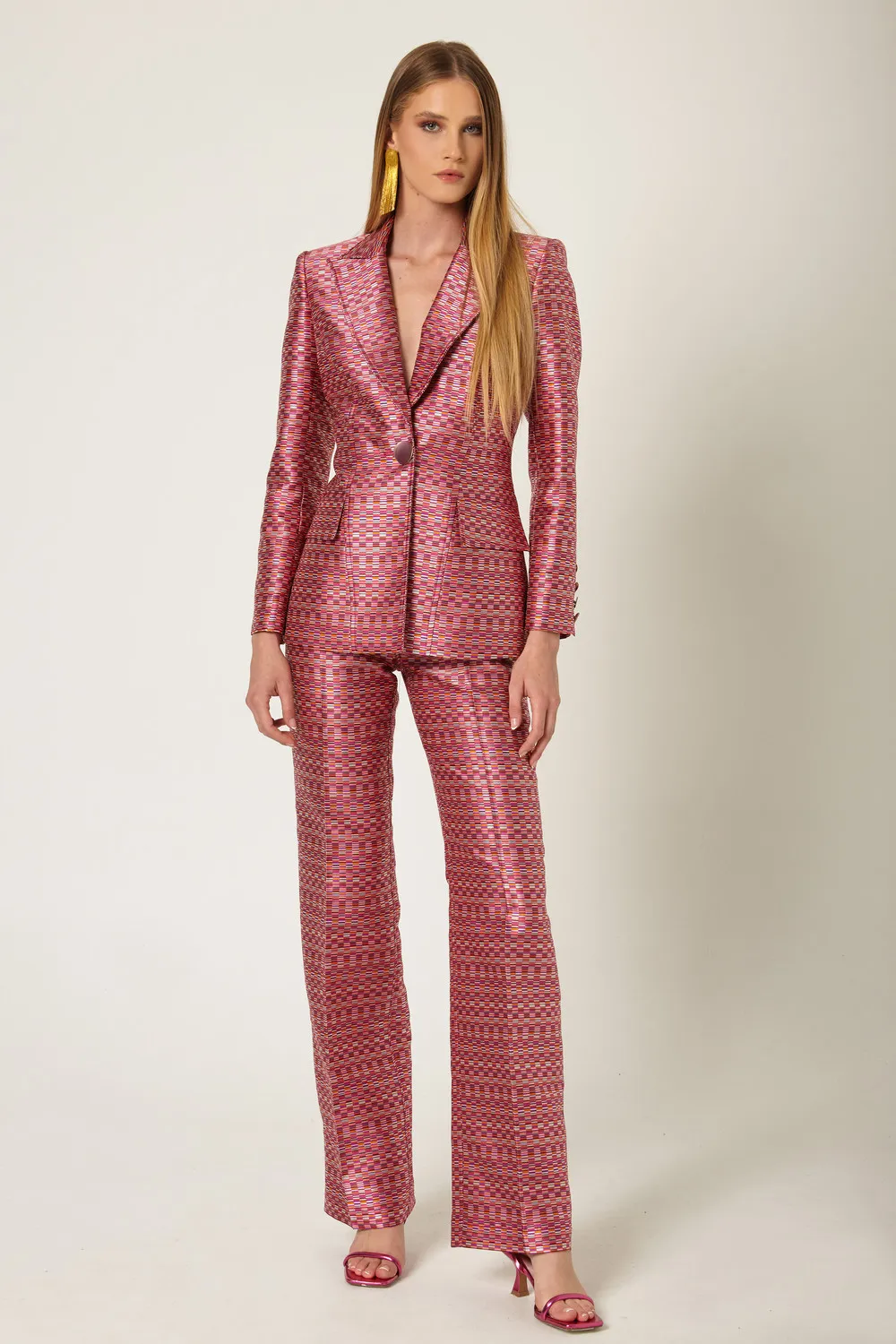 Pantalon Jacquard Fuxia Masavi