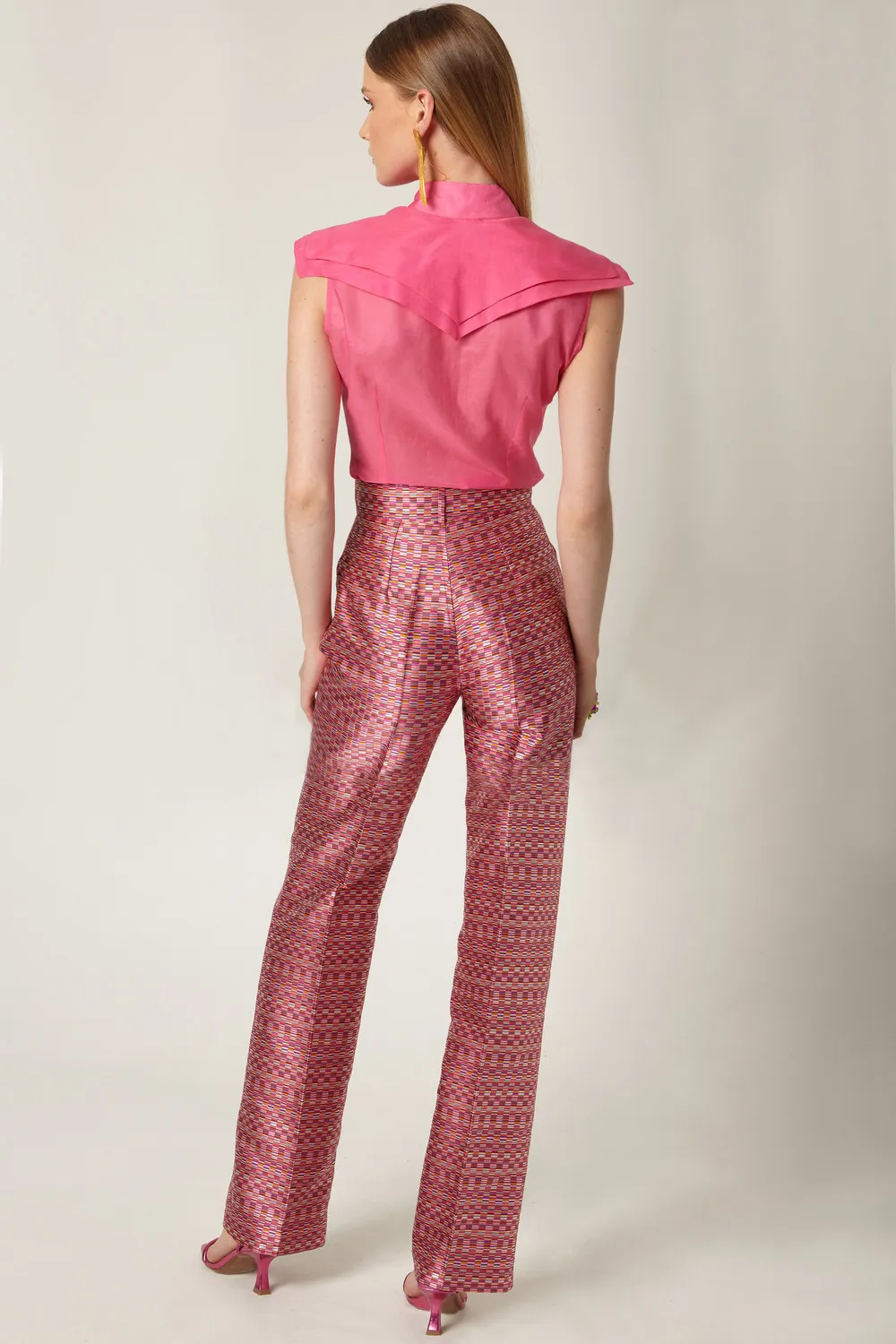 Pantalon Jacquard Fuxia Masavi