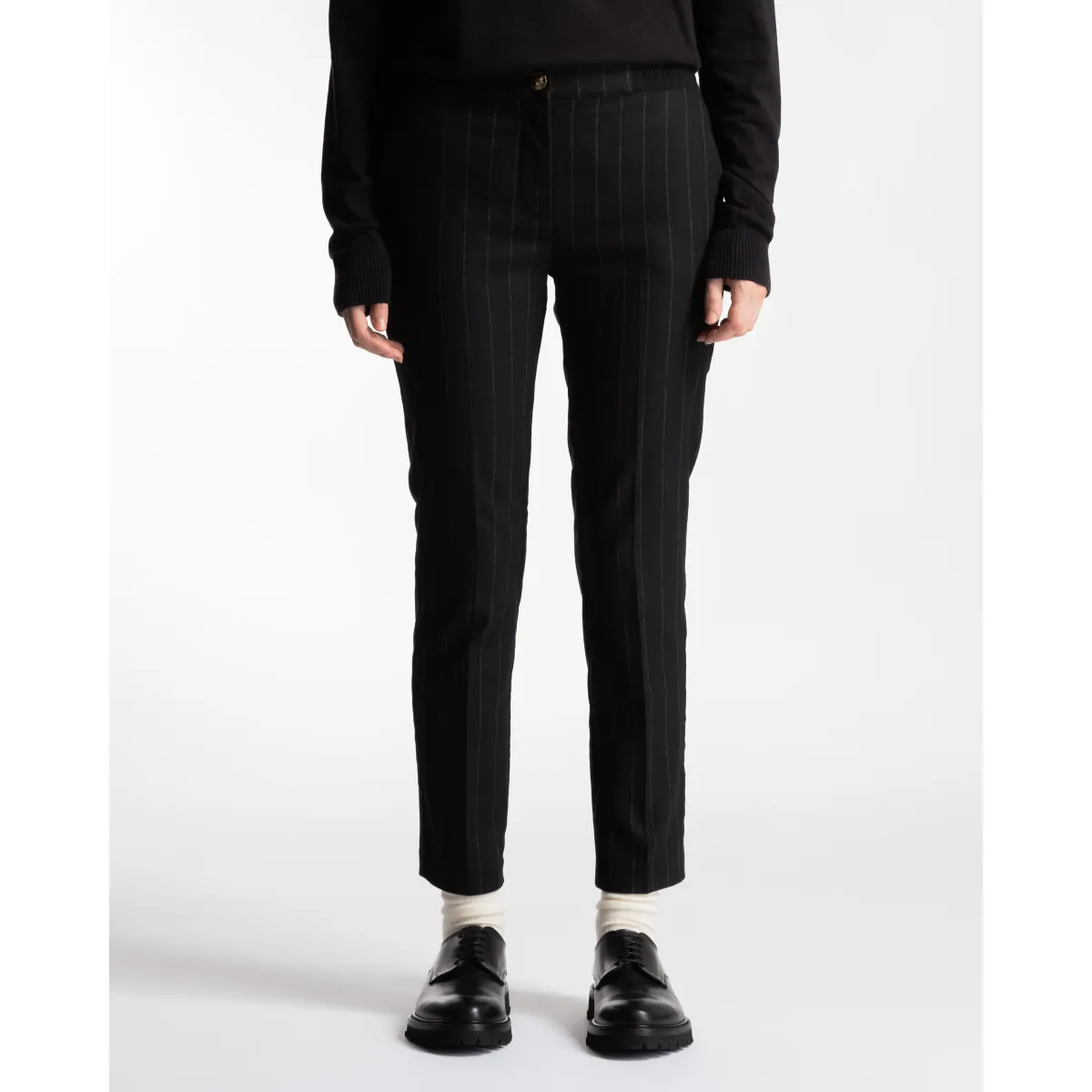 pantalones clásicos Versace Jeans Couture 75HAA112 Negro
