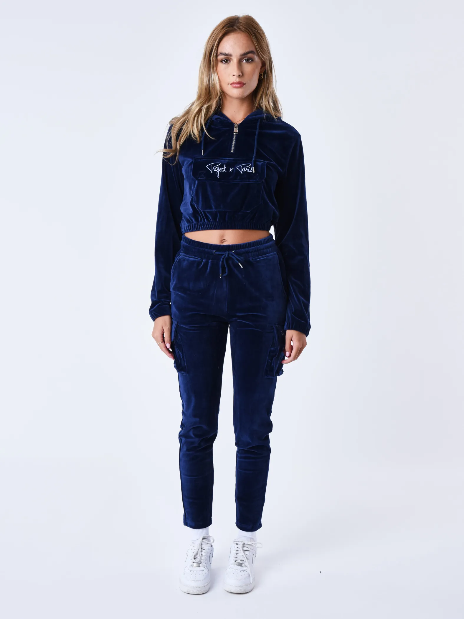 Pantalón cargo de terciopelo