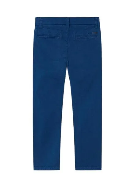 Pantalón Chino Mayoral Slim Básico Azul Para Niño