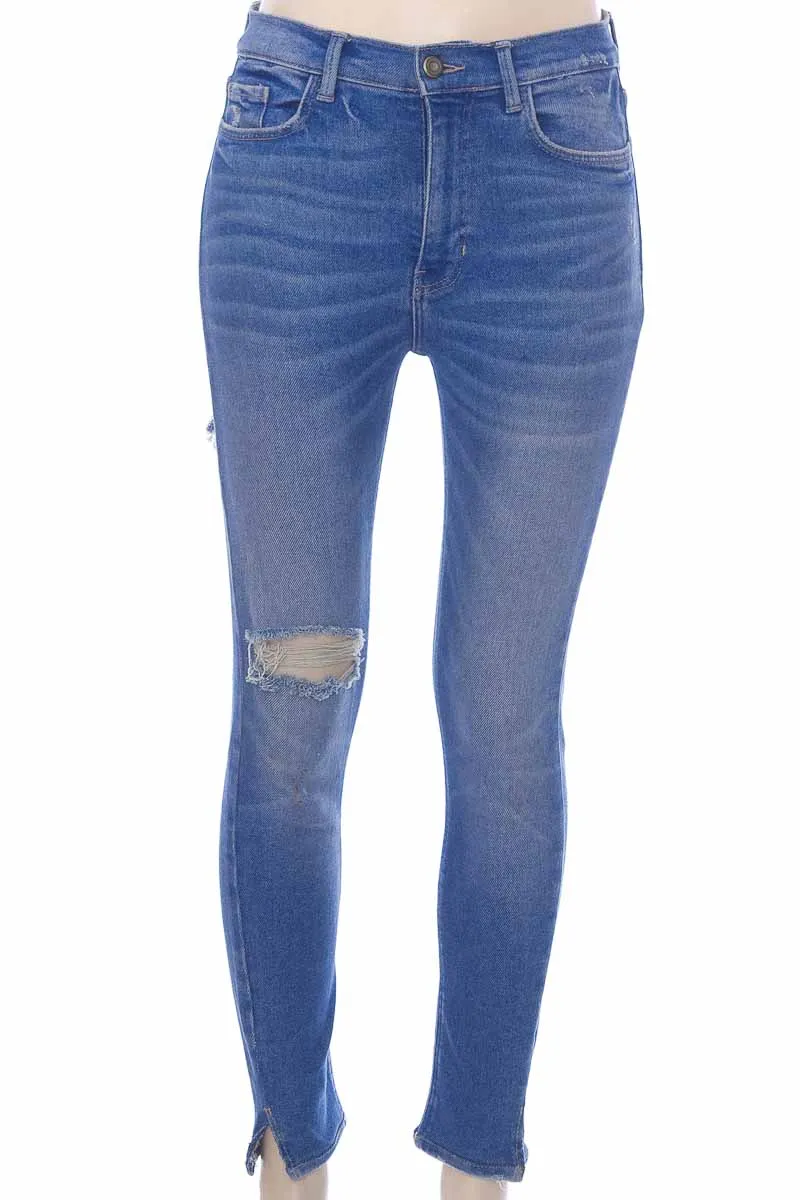 PANTALóN COLOR AZUL  ZARA