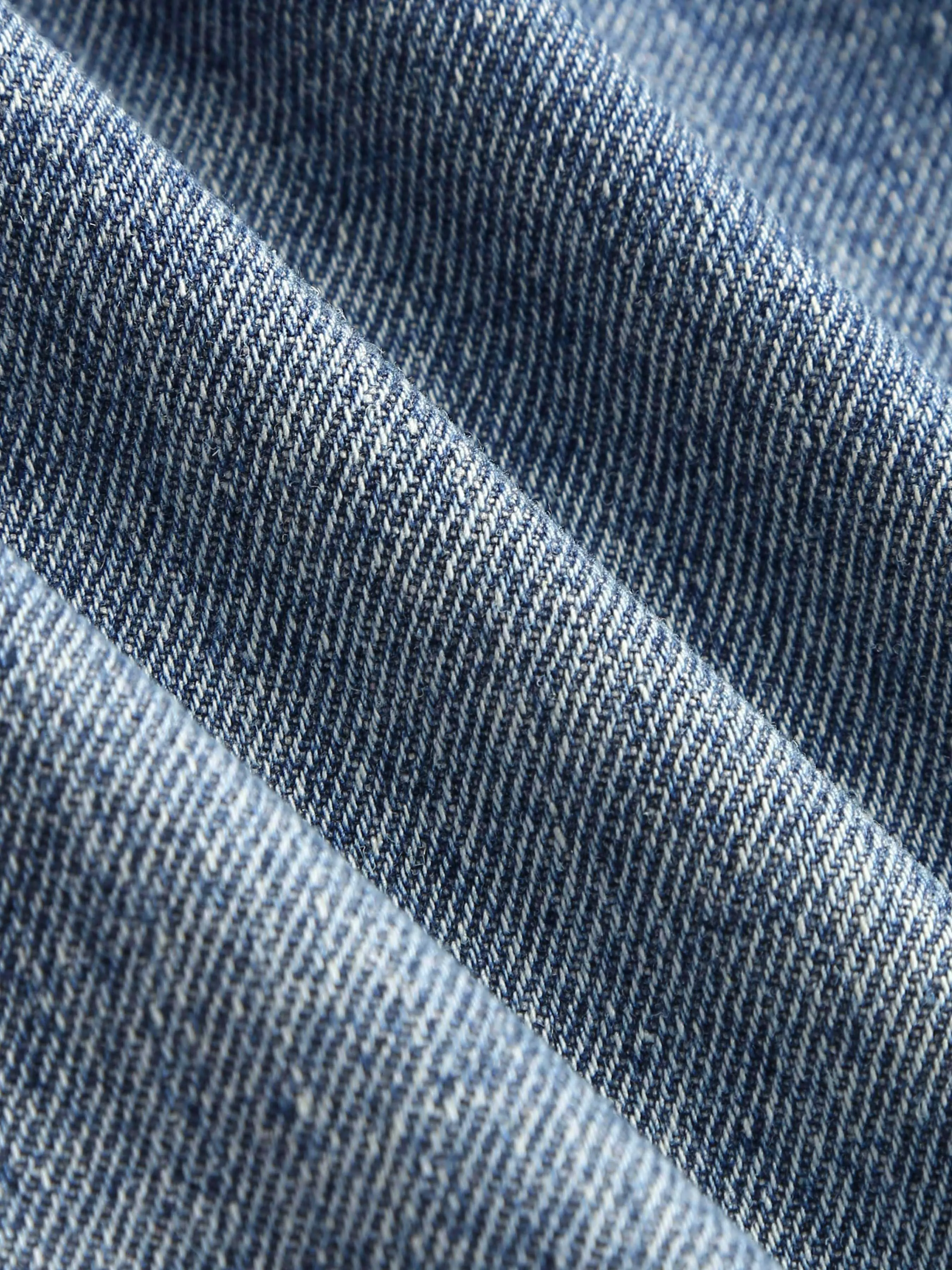 Pantalón corto vaquero de tiro alto y pierna ancha sólido