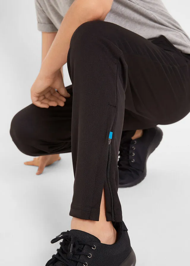PANTALóN DE DEPORTE DE SECADO RáPIDO Y TRANSPIRABLE PARA NIñO NEGROAZUL