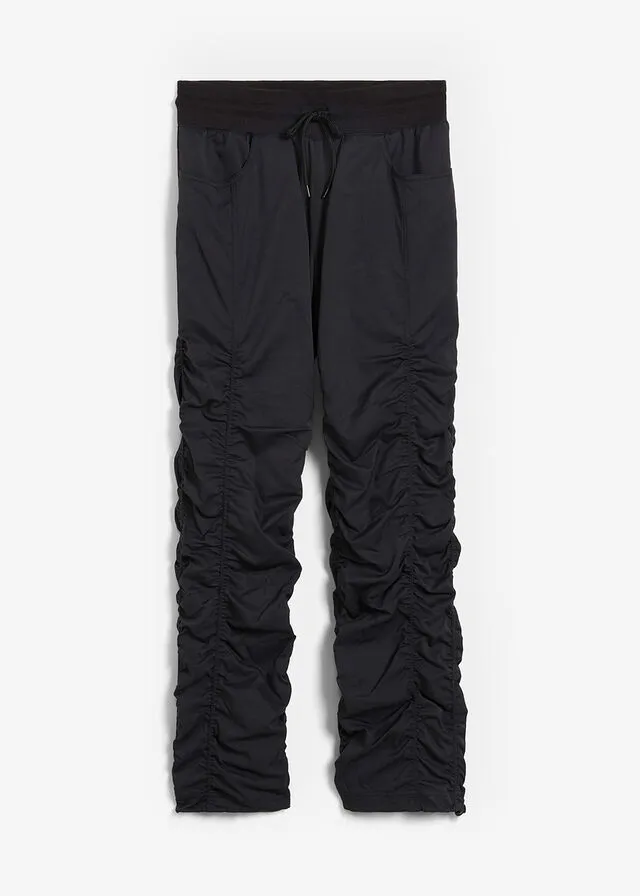 Pantalón de senderismo funcional, con largo capri Negro