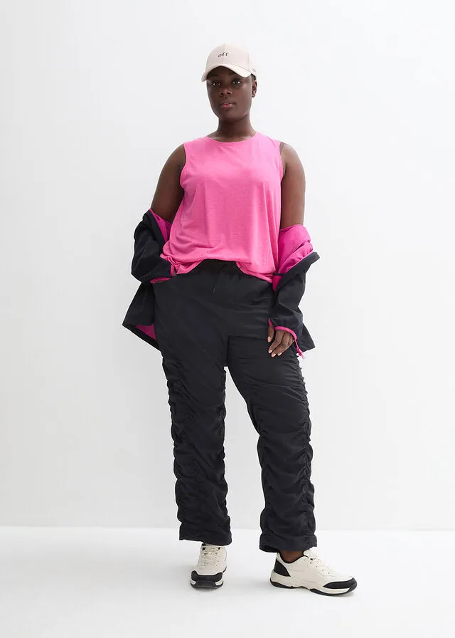 Pantalón de senderismo funcional, con largo capri Negro