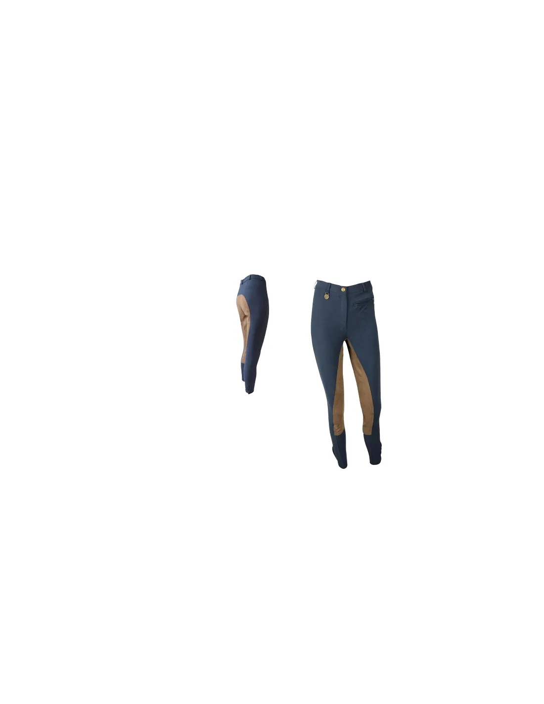 Pantalón Microfibra para Mujer con Culera de Cuero