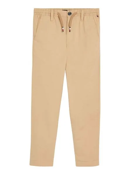 Pantalón Tommy Hilfiger Poplin Beige para Niño