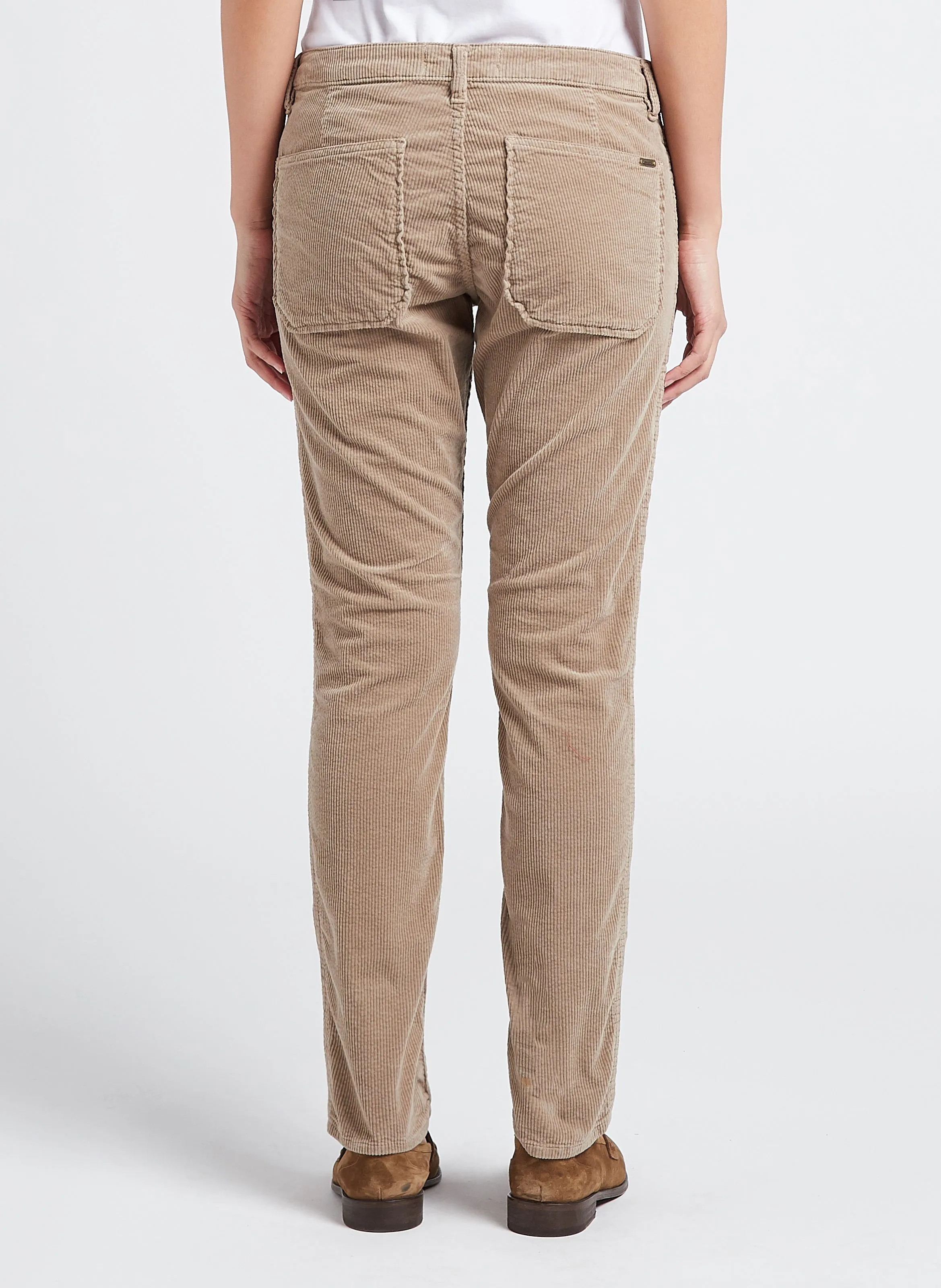 PIERCE  PANTALóN SLIM DE PANA EN BEIGE