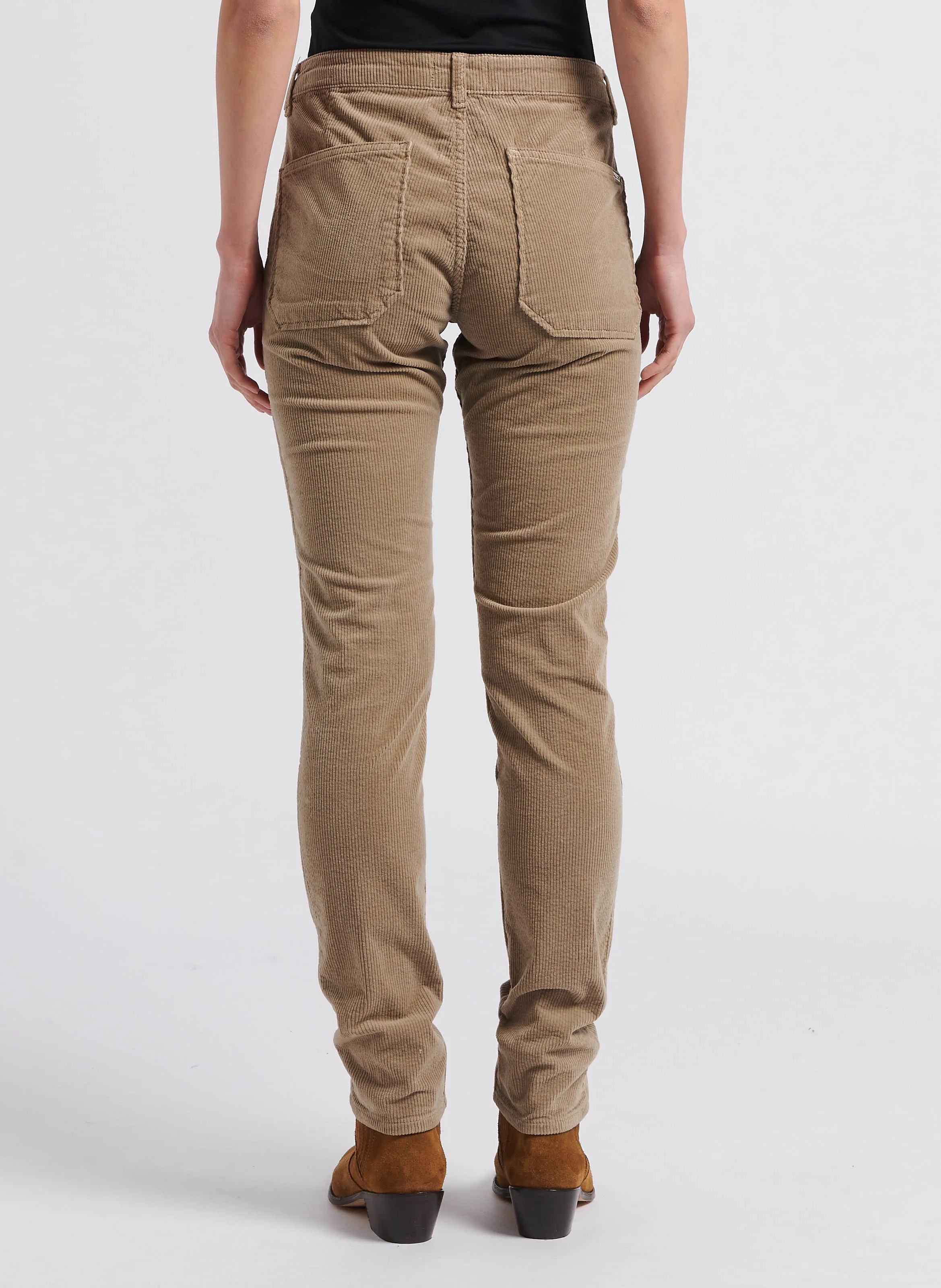 PIERCE  PANTALóN SLIM DE PANA EN BEIGE