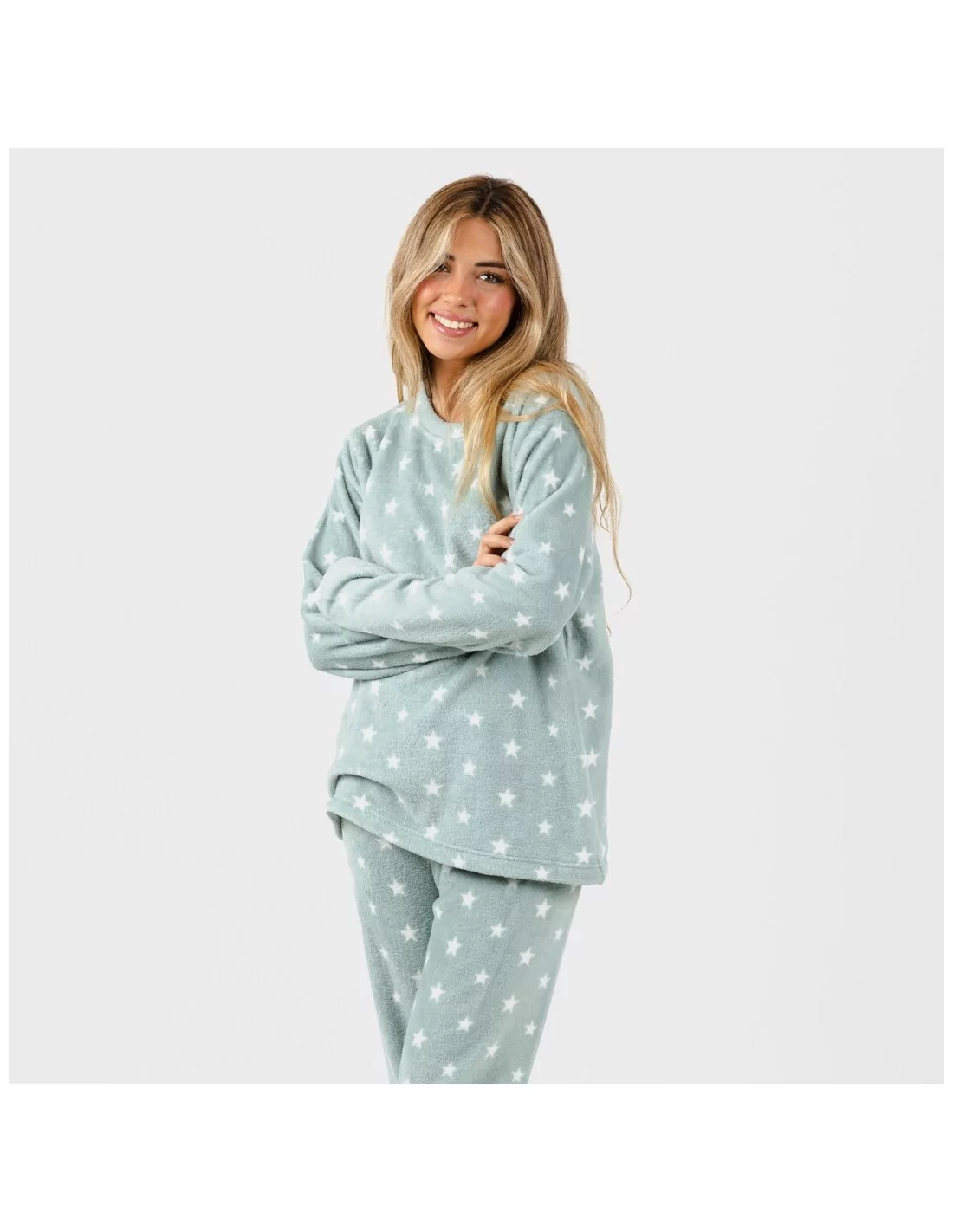 Pijama coral Vitalidad verde tiffany