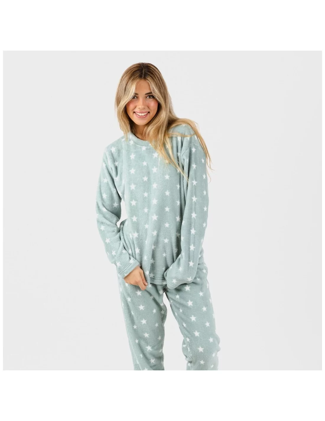 Pijama coral Vitalidad verde tiffany