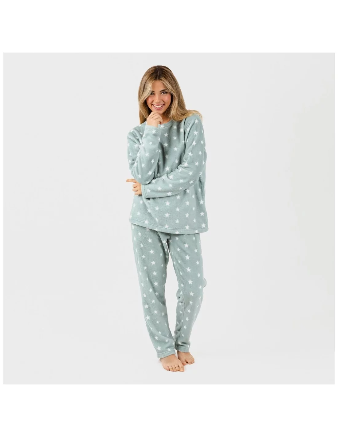 Pijama coral Vitalidad verde tiffany