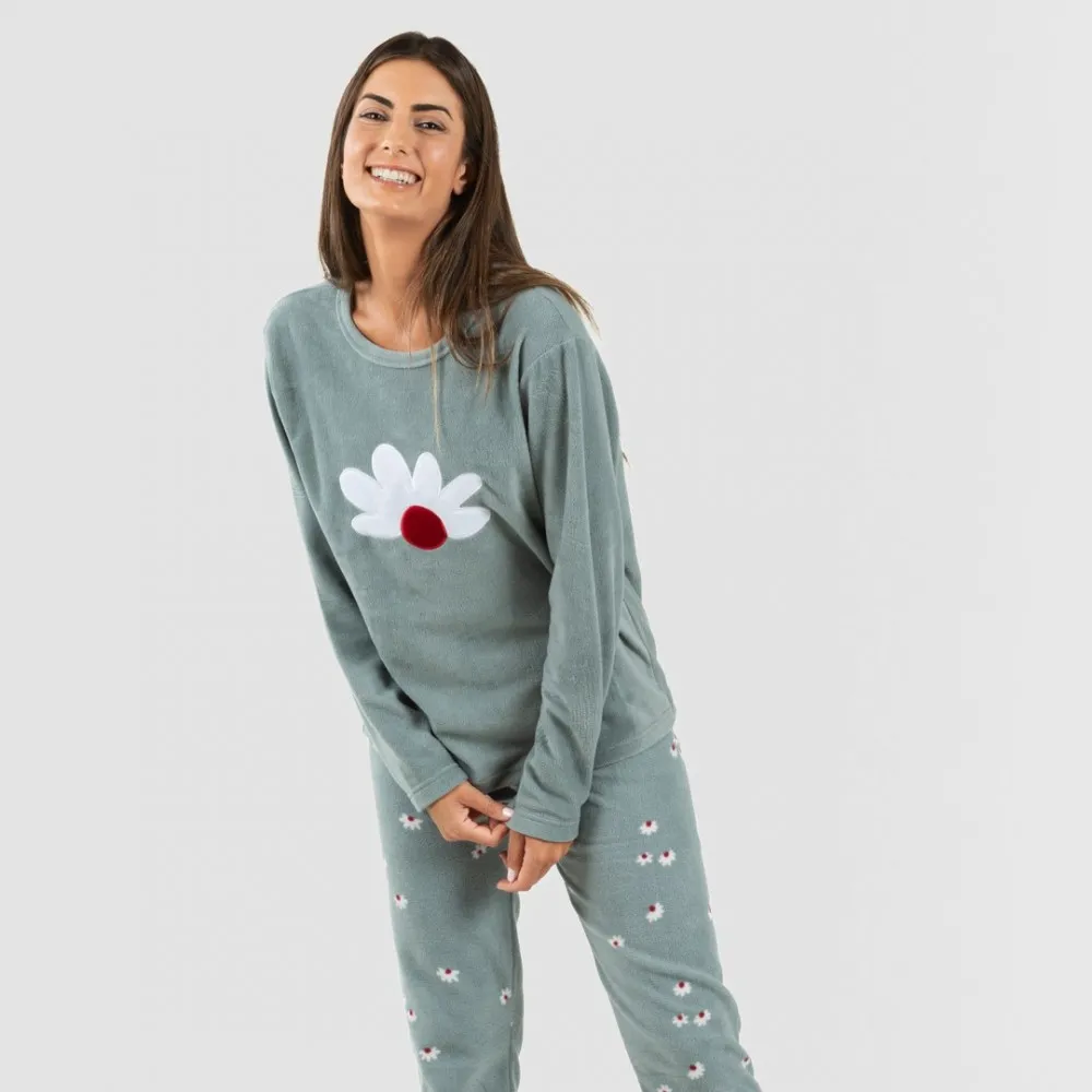Pijama polar Tabitha verde frances