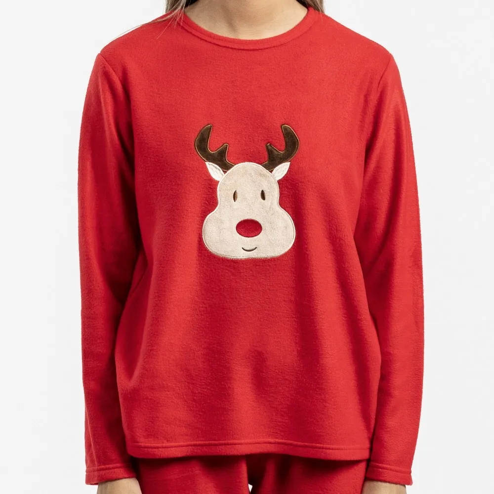 Pijama polar Ñoño rojo